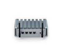 HYSTOU Firewall Mini PC Micro Appliance, Router PC, Network Security Server, Celeron J4125, Fanless Mini PC, Firewall 6 * 2.5gbe OPNsense, AES-NI, montatura vesa, RS232COM (16GB DDR4/512GB SSD)
