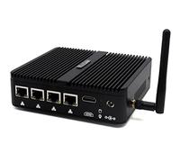 HYSTOU OPNsense Router Firewall Celeron J4125 con 4GB DDR4 64GB SSD Firewall Mini PC Windows 10 Pro 2.5Gigabit Lan Gateway Soft Router Mini Computer 4K HD Wifi2.4G+5.0G BT
