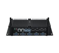 HYSTOU Windows 11 PRO Fanless Mini PC, Core i5-8250U 32GB DDR4 256GB SSD Industrial Mini PC Support 4K Triple Display, Wifi5/BT4.2, SIM Slot, 6RS232 COM, Linux/Ubuntu, VESA Mount, SIM Slot, Dual lan