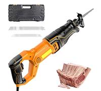 HYSTY Sega Ossa Elettrica da Macellaio, 1500W Segaossa per Casa Commerciale, Palmare Sega a Gattuccio Velocità di Taglio Regolabile, Alternativo ad Alta Frequenza 5000SPM