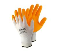 HYTAMA TOOLS Guanti da Lavoro in Nylon con Palmo Spalmato in Nitrile colore grigio adatti per Giardinaggio, Edilizia, Agricoltura,Meccanico (120 PAIA - TG 11 ")