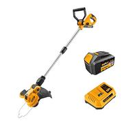 HYTAMA TOOLS TOLSEN - Decespugliatore Tagliabordi a Batteria 20V, Stelo in Alluminio Regolabile, Rasaerba Elettrico da Giardino, Diametro Taglio 30 cm Batteria 4.0AH e Caricatore Inclusi