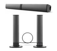 HYTAMY Soundbar, Sound Bar per TV con Bluetooth 5.0, sistema audio surround 2 in 1 staccabile per TV, Sound Bar altoparlanti TV con connessione Bluetooth/AUX, sistema audio surround domestico per TV