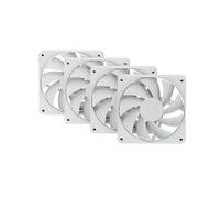 Hyte Flow FA12 - Ventole per case PC da 120 mm, ad alte prestazioni, a basso rumore, 1500 giri/min, PWM a 4 pin, cuscinetto fluido dinamico, bianco neve