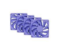 Hyte Flow FA12 - Ventole per case PC da 120 mm, ad alte prestazioni, a basso rumore, 1500 giri/min, PWM a 4 pin, cuscinetto dinamico fluido - Taro Milk (viola)