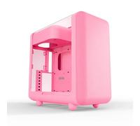 Case Hyte X50 Strawberry Milk Torre Media Vetro Temperato Rosa Mesh