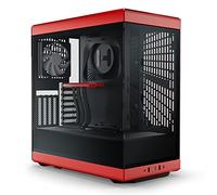 HYTE Y40 Modern Estetic Panoramic Tempered Glass Mid-Tower ATX Computer Gaming Case con PCIE 4.0 Riser Cable Incluso, Rosso (CS-HYTE-Y40-BR)