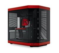 HYTE Y70 - Case da gioco ATX in vetro temperato panoramico a doppia camera con design moderno, con cavo riser PCIE 4.0 incluso, rosso (CS-HYTE-Y70-BR)