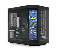 HYTE Y70 Touch Infinite Dual Chamber ATX Mid Tower - Custodia estetica moderna con touchscreen LCD 2,5K integrato, colore: Nero