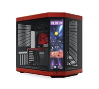 HYTE Y70 Touch Infinite Dual Chamber ATX Mid Tower - Custodia estetica moderna con touchscreen LCD 2,5K integrato, colore: Nero ciliegia