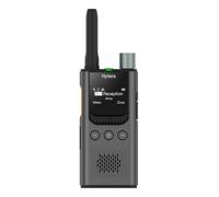 Hytera S1 Pro grigio - Walkie elegante professionale UHF 400-470 MHz per hotel e negozi, radio digitale + analogica, display OLED, cancellazione del rumore AI e batteria a lunga durata