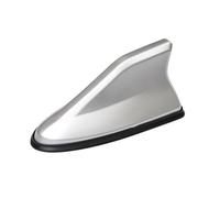 Hytplmkqenr Auto Antenna Pinna Squalo per Fiat Idea 2003 2004 2005 2006 2007 2008 2009 2010 2011, Tetto Antenna di Ricezione del Segnale Radio Autoadesiva Impermeabile Accessori Tuning Auto,Silver
