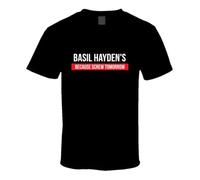 HYTREZSXC Basil Hayden's Because Screw Tomorrow Drinking Cool Party T Shirt Black L