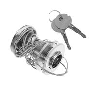 HYTROVE 1 Set Serratura Sicurezza per Porta da Garage con Cavo Acciaio e Rame Installazione Facile e Meccanismo Serratura per Tipi Porte da Garage