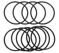 HYTROVE 10 pezzi bracciale polsiera elastica in silicone nero per eventi a tema retrò e compleanni unisex