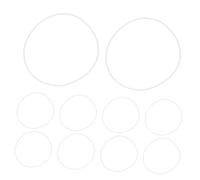 HYTROVE 10 pezzi Kit da Guarnizioni Antiscoppio per Riparazione Occhiali Anelli Ammortizzanti per Installazione Lenti Design Anti-crepa per Montaggi Sicuri e Duraturi Accessori Versatili