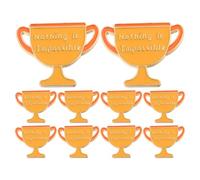HYTROVE 12 Pezzi Spille a Forma di Coppa in Lega di Zinco Oro per Motivazione e Riconoscimento, Spille di Incoraggiamento per Zaini e Aula, Regalo per Studenti