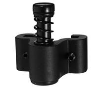 HYTROVE 1pezzi Limitatore di Scorrimento per Porta a Doppia Fermaporta in Nero Stopper di Sicurezza per Guide Scorrevoli Accessorio Anti-oscillazione Facile da Installare