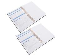 HYTROVE 2 Pezzi Budget Tracker Notebook a Spirale A5 Nero per Bilanci Mensili
