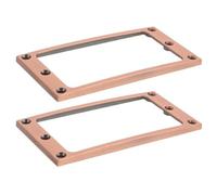 HYTROVE 2 Pezzi Cornice in Metallo Marrone per Pickup Doppia Bobina Chitarra Elettrica 8,8x4,5x0,5 Cm Protezione Migliorata e Installazione Stabile per Upgrade Fai-da-te