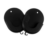 HYTROVE 2 Pezzi Supporto per Telecamera Wireless Nero in Plastica Struttura a Gancio, Installazione senza Trapano, Resistente e Sicuro per Uso Domestico e Ufficio