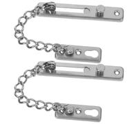 HYTROVE 2 Set Catena di Sicurezza per Porta in Acciaio Inossidabile Design Compatto e Alta Resistenza, per Porte Blindate e Cancelli di Casa
