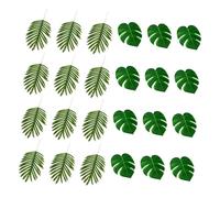 HYTROVE 24pezzi Pz Di Foglie Artificiali Monstera Per Decorazione Tropicale Di Ornamenti Per Feste e Casa Per Matrimoni e Tavoli Da Pranzo Facili Da Curare e Riutilizzabili