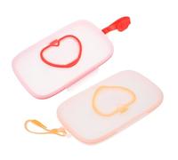 HYTROVE 2pezzi Porta Salviette per Portatile Dispenser Salviette con Coperchio Protettivo Leggero e Resistente Adatto per Passeggino e Borsa Pannolini
