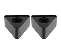 HYTROVE 2pezzi Stazione Microfono Abs Triangolare Bandiera Logo Piccola e Pratica Per Colloqui e Uso Professionale Facile Da Installare e Rimuovere