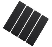HYTROVE 4 Pezzi Nastro Antiscivolo per Scale Esterno e Interno Strisce Abrasive Adesive in Pvc Nero Resistente all Acqua per Sicurezza Anziani e Animali su Legno Piastrelle e Rampe