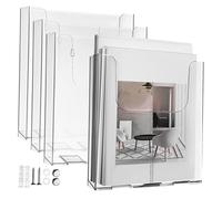 HYTROVE 4 Pezzi Opuscoli Da Riviste Espositore Depliant Brochure Da Riviste Trasparente Per Negozi Volantini