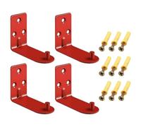HYTROVE 4 Pezzi Supporto per Estintore da Muro in Metallo Rosso Piantana Porta Estintore Portata Max 20lbs Uso a Parete