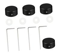 HYTROVE 4 set Tappi Protettivi Lega Alluminio per Pedaliera Chitarra Viti Precisione e Comfort per Effetti Musicali Facile da Usare e Resistente per Musicisti e Appassionati Chitarra