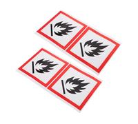 HYTROVE 4pezzi Segnale Di Sicurezza Antincendio Di Avvertimento Di Pericolo Per Bidone Della Spazzatura Adesivo Riflettente Di Sicurezza Per Esterno Per Scuole Parchi e Strade