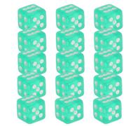 HYTROVE 500 Pezzi Set di Mini Dadi Quadrati Verdi in Plastica Trasparente con Puntini Facili da Leggere, per Giochi da Tavolo, Feste e Intrattenimento Versatile