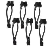 HYTROVE 6 Pezzi Adattatori Alimentazione GPU Dual Pin Pin Pcie Estensori Y Splitter Flessibili e Resistenti per Schede Video Desktop Compatibili con Alimentatori Vecchi e Moderni