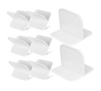HYTROVE 8pezzi Kit di Ancoraggi Antiribaltamento per Arredamento Senza Trapano per Sicurezza Ragazzo Ragazza e Animali Ancoraggi per Librerie e Cassettiere Facile Installazione e
