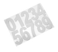 HYTROVE Adesivi 10 Pezzi Cassetta Postale Impermeabili e per Numerici Design Audace e Leggibile Autoadesivi Numeri Civici Bianco per Consegne e Segnaletica Esterna