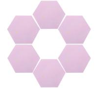 HYTROVE Bacheca da Parete Esagonale in Feltro Viola Set 6 Pezzi, Pannello Murale per Appunti, Organizer per Ufficio e Casa, Decorazione Pratica per Aula e Studio