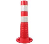 HYTROVE Colonna di Avvertimento Riflettente in Plastica, Resistente e Facile da Pulire, come Colonna di Barricata per Sicurezza Stradale e Parcheggio