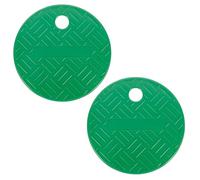 HYTROVE Coperchio per Scatola Valvole Irrigazione Rotondo Plastica Resistente 2 Pezzi per Impianti di Irrigazione a Pioggia Giardino Esterno