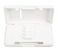 HYTROVE Custodia per Ance di Oboe Bianca in Plastico 6 Scomparti, Portatile e Resistente All'umidità, Design Professionale Semplice e Linee Eleganti per Musicisti