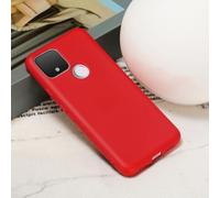 HYTROVE Custodia per Smartphone in Silicone Liquido Ammortizzante con Lanyard Rosso Guscio Protettivo Morbido e Resistente Cadute e Graffi con Interno in Microfibra Cover Full Body con