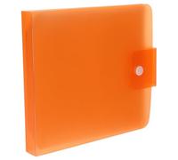 HYTROVE Custodia Portatile per 12 Dischi CD Dvd in Plastica Arancione, Organizzatore e Contenitore la Conservazione e Trasporto, per Casa, Viaggio e Auto