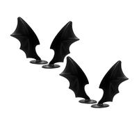 HYTROVE Decorazione Casco Nero 2 Paia Accessori in Plastica per Caschi da Bicicletta e Sci Fai da Te Adulti