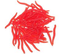 HYTROVE Esche Artificiali Morbide 500 Pezzi Vermi Realistici per Pesca in Acque Dolci e Salate Alta Resistenza per Trota e Spigola