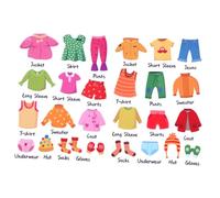HYTROVE Etichette per Abbigliamento Etichette Organizzative per Armadi Adesivi Rimovibili per Suddivisione Indumenti Set 10 Pezzi per e Adulti