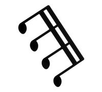HYTROVE Fermaglio Per Spartiti Musicali Metallo Forma Di Nota Supporto Per Pianoforte Chitarra e Altri Strumenti Accessorio Elegante e Versatile Per Musicisti e Insegnanti Colore Nero