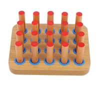 HYTROVE Finger Strength Pegboard in Legno con 20 Bastoncini per Riabilitazione Mano in Strutture Mediche e Uso Domestico