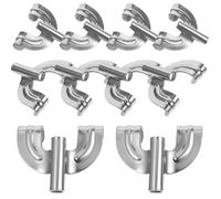 HYTROVE Ganci per Artigli Tamburo in Metallo Argento, Resistenti e Facili da Installare, Set da 10 Pezzi per Accessori Tamburo e Supporto Grancassa